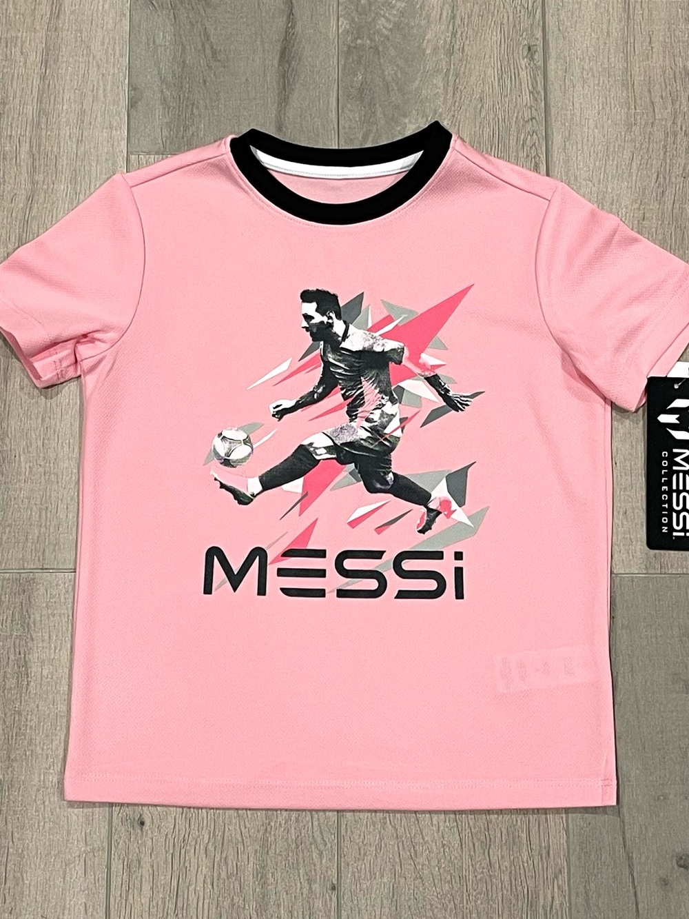 Messi Collection Pink Performance Soccer Shirt kids  Size 5 NWT